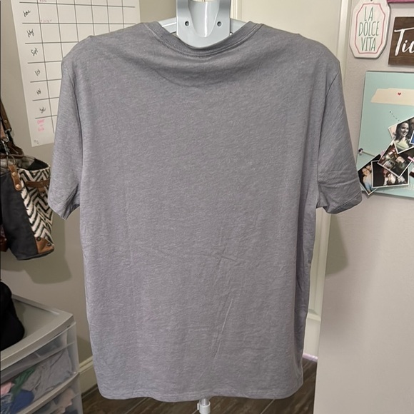 GAP Gray Graphic Life of the Party Tee with Blue Print NWT - Picture 5 of 8